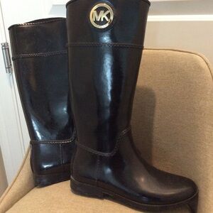 Women's size 9 Michael Kors Black Rainboots